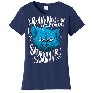 Grumpy Cat Weekend Funny Women's T-Shirt