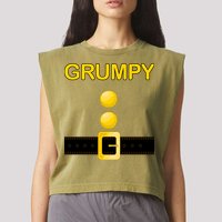 Grumpy Dwarf Costume Garment-Dyed Women's Muscle Tee