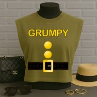 Grumpy Dwarf Costume Garment-Dyed Women's Muscle Tee