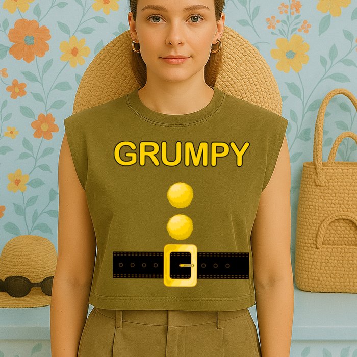 Grumpy Dwarf Costume Garment-Dyed Women's Muscle Tee