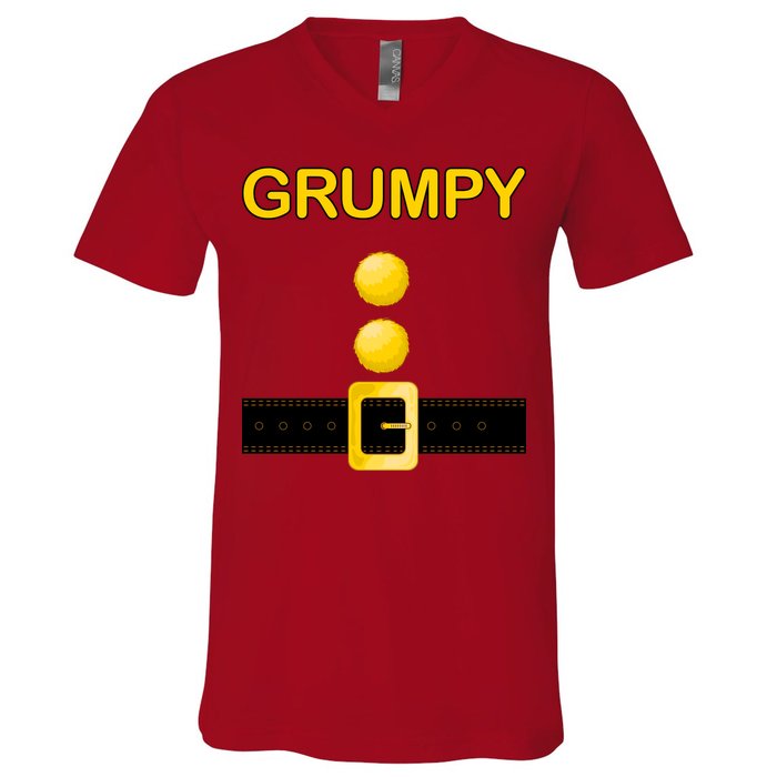 Grumpy Dwarf Costume V-Neck T-Shirt