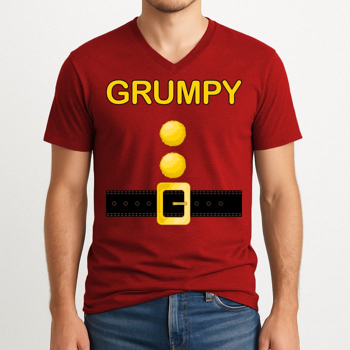 Grumpy Dwarf Costume V-Neck T-Shirt