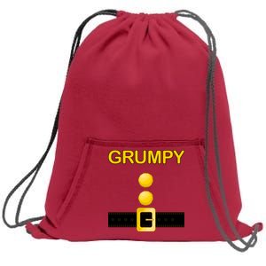 Grumpy Dwarf Costume Sweatshirt Cinch Pack Bag