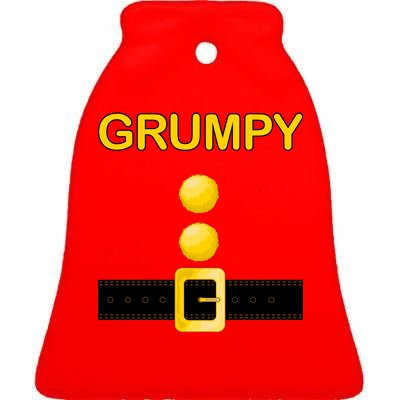 Grumpy Dwarf Costume Ceramic Bell Ornament