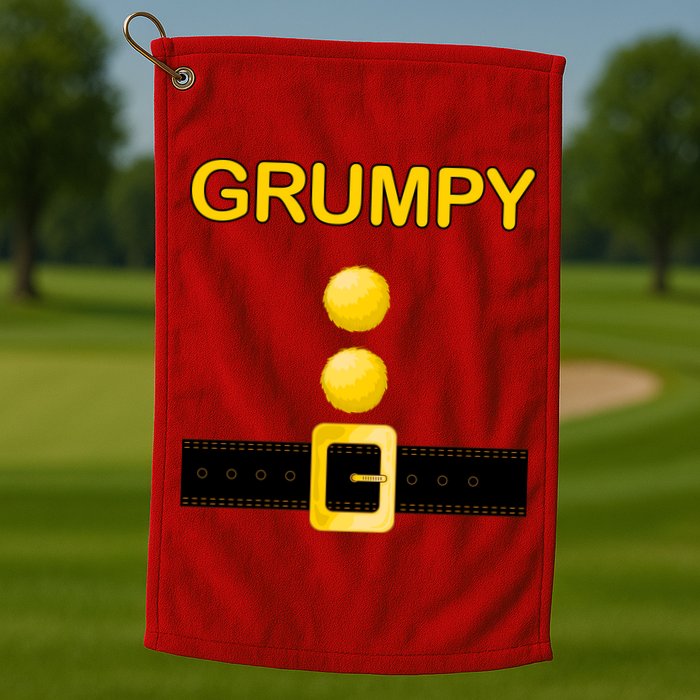 Grumpy Dwarf Costume Golf Towel