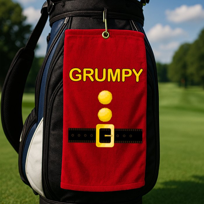 Grumpy Dwarf Costume Golf Towel