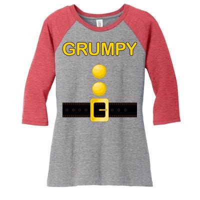 Grumpy Dwarf Costume Women's Tri-Blend 3/4-Sleeve Raglan Shirt