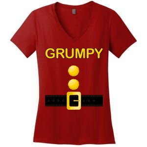 Grumpy Dwarf Costume Women's V-Neck T-Shirt