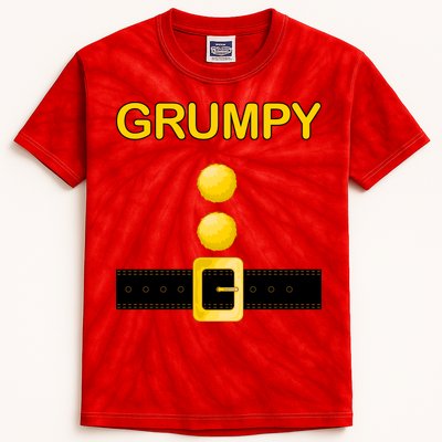 Grumpy Dwarf Costume Kids Tie-Dye T-Shirt
