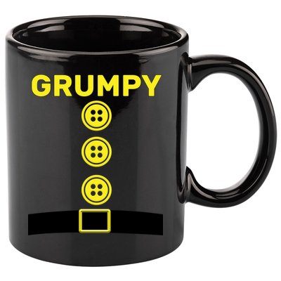 Grumpy Dwarf Halloween Costume  11oz C Handle Ceramic Mug