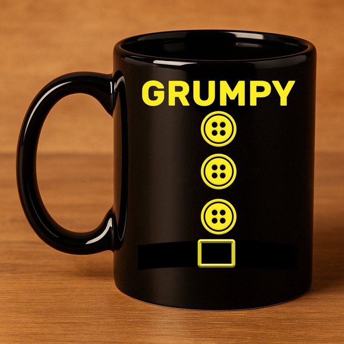 Grumpy Dwarf Halloween Costume  11oz C Handle Ceramic Mug