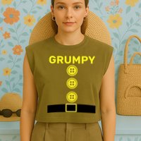 Grumpy Dwarf Halloween Costume  Garment-Dyed Women's Muscle Tee
