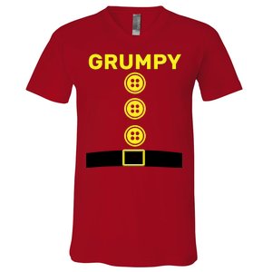 Grumpy Dwarf Halloween Costume  V-Neck T-Shirt