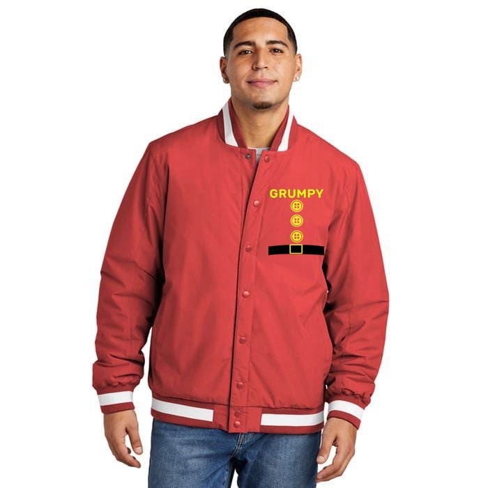 Grumpy Dwarf Halloween Costume  Insulated Varsity Jacket