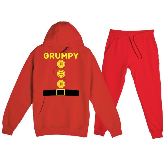 Grumpy Dwarf Halloween Costume  Premium Hooded Sweatsuit Set