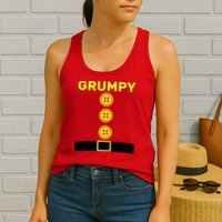 Grumpy Dwarf Halloween Costume  Womens Tank Top