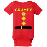 Grumpy Dwarf Halloween Costume  Baby Bodysuit