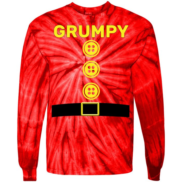 Grumpy Dwarf Halloween Costume  Tie-Dye Long Sleeve Shirt