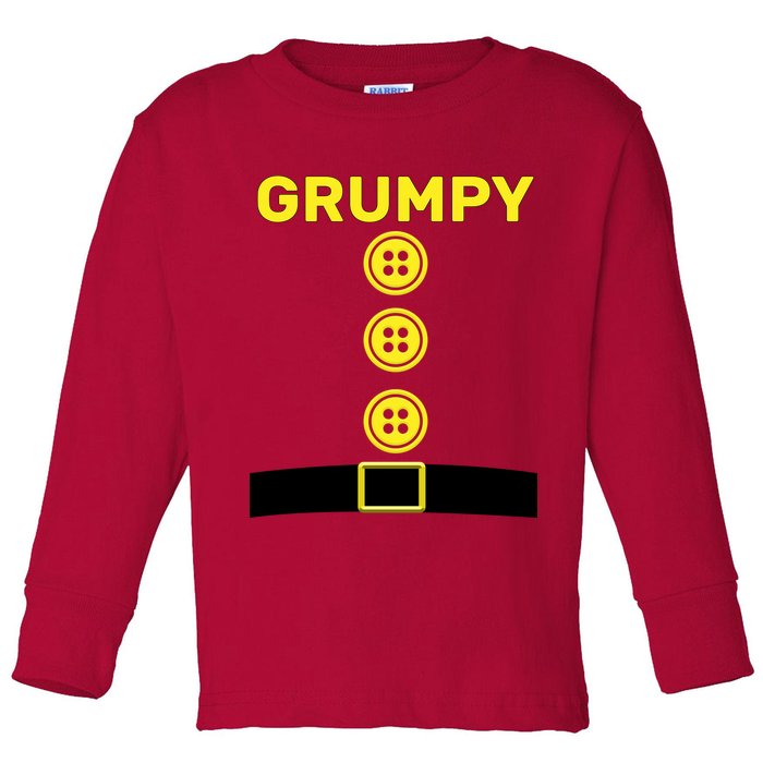 Grumpy Dwarf Halloween Costume  Toddler Long Sleeve Shirt