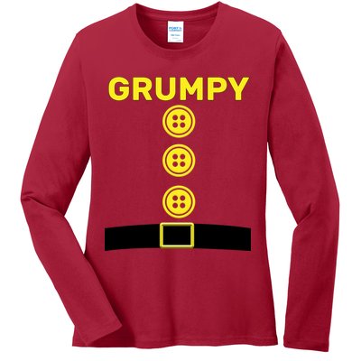 Grumpy Dwarf Halloween Costume  Ladies Long Sleeve Shirt