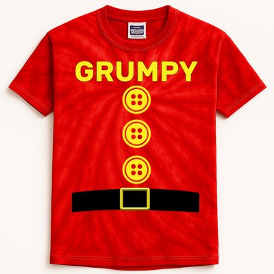 Grumpy Dwarf Halloween Costume  Kids Tie-Dye T-Shirt