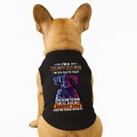 Grumpy Old Man Too Old To Fight Run I'll Just Shoot You Doggie Tank