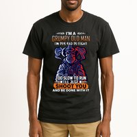 Grumpy Old Man Too Old To Fight Run I'll Just Shoot You Tall T-Shirt