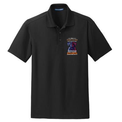 Grumpy Old Man Too Old To Fight Run I'll Just Shoot You Dry Zone Grid Polo