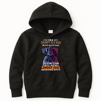 Grumpy Old Man Too Old To Fight Run I'll Just Shoot You Kids Hoodie
