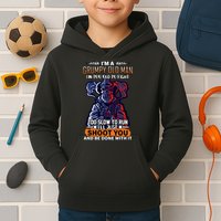 Grumpy Old Man Too Old To Fight Run I'll Just Shoot You Kids Hoodie