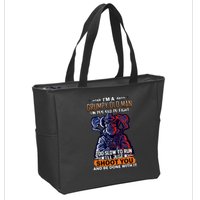 Grumpy Old Man Too Old To Fight Run I'll Just Shoot You Zip Tote Bag