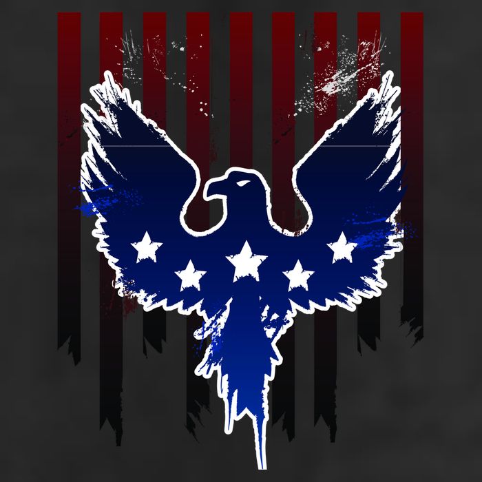 Grunge American Eagle USA Flag Cool Comfort Performance Bucket Hat