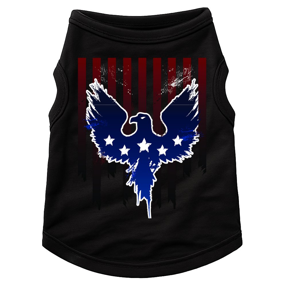 Grunge American Eagle USA Flag Doggie Tank