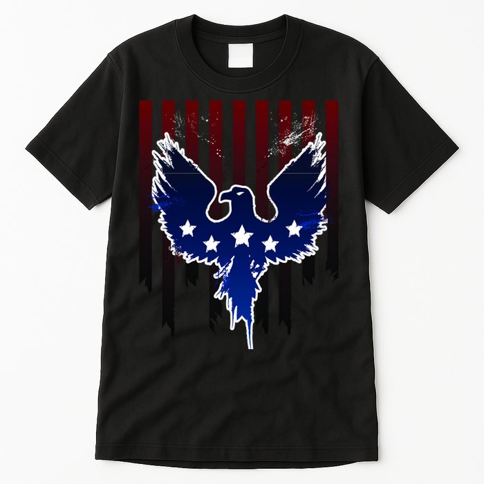 Grunge American Eagle USA Flag Tall T-Shirt