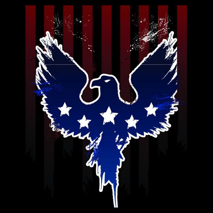 Grunge American Eagle USA Flag Tall T-Shirt