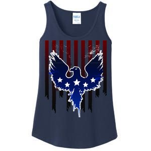 Grunge American Eagle USA Flag Ladies Essential Tank