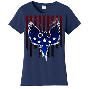 Grunge American Eagle USA Flag Women's T-Shirt