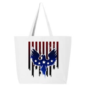 Grunge American Eagle USA Flag 25L Jumbo Tote