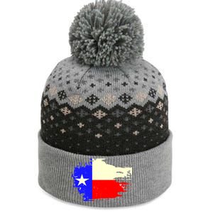 Grunge Texas Flag The Baniff Cuffed Pom Beanie