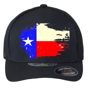 Grunge Texas Flag Flexfit Unipanel Trucker Cap