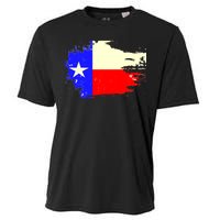 Grunge Texas Flag Cooling Performance Crew T-Shirt