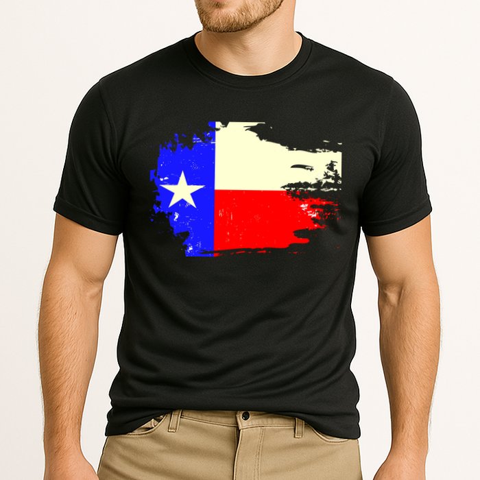 Grunge Texas Flag Cooling Performance Crew T-Shirt