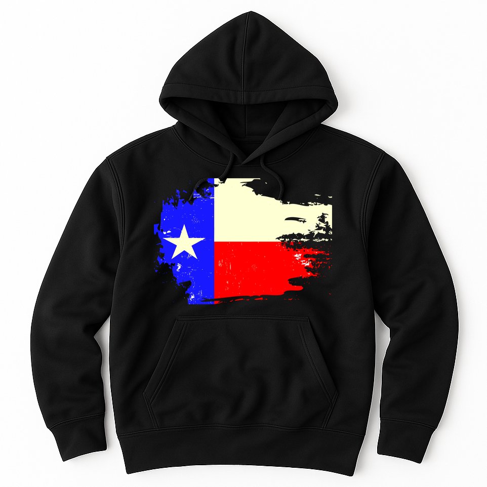 Grunge Texas Flag Hoodie