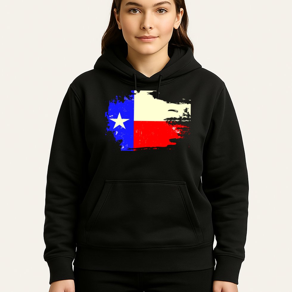 Grunge Texas Flag Hoodie