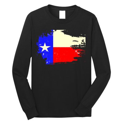 Grunge Texas Flag Long Sleeve Shirt