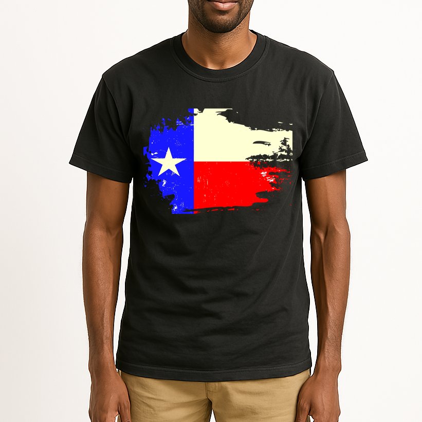 Grunge Texas Flag Tall T-Shirt