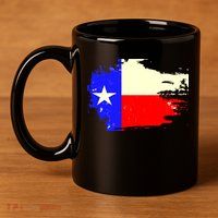 Grunge Texas Flag 11oz C Handle Ceramic Mug