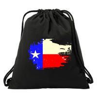 Grunge Texas Flag Drawstring Bag