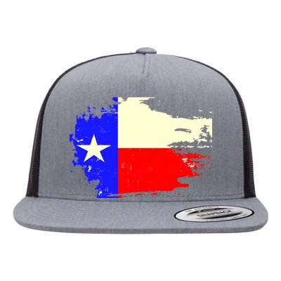 Grunge Texas Flag Flat Bill Trucker Hat