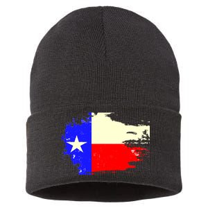 Grunge Texas Flag Sustainable Knit Beanie